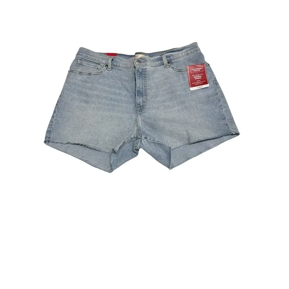 NWT Levi's Signature Women's Vintage Original 14 W32 Blue Denim Shorts Casual - Picture 2 of 10